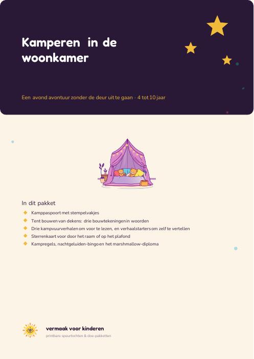 Cover van Kamperen in de woonkamer