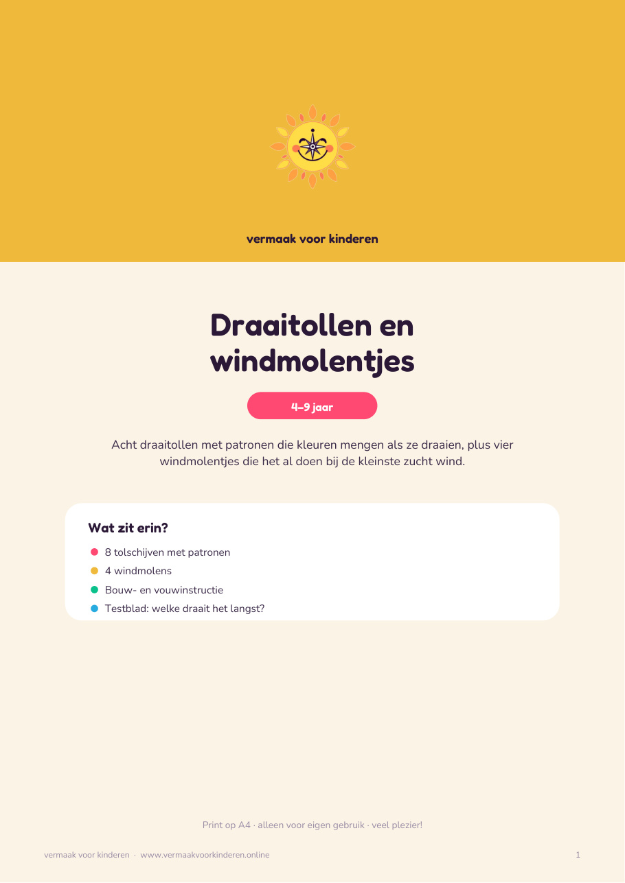 Cover van Draaitollen en windmolentjes