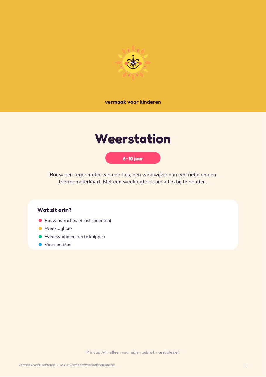 Cover van Weerstation