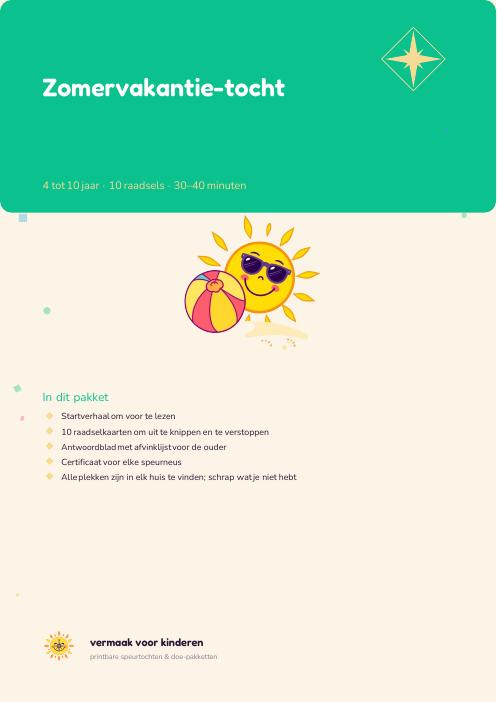 Cover van Speurtocht Zomer