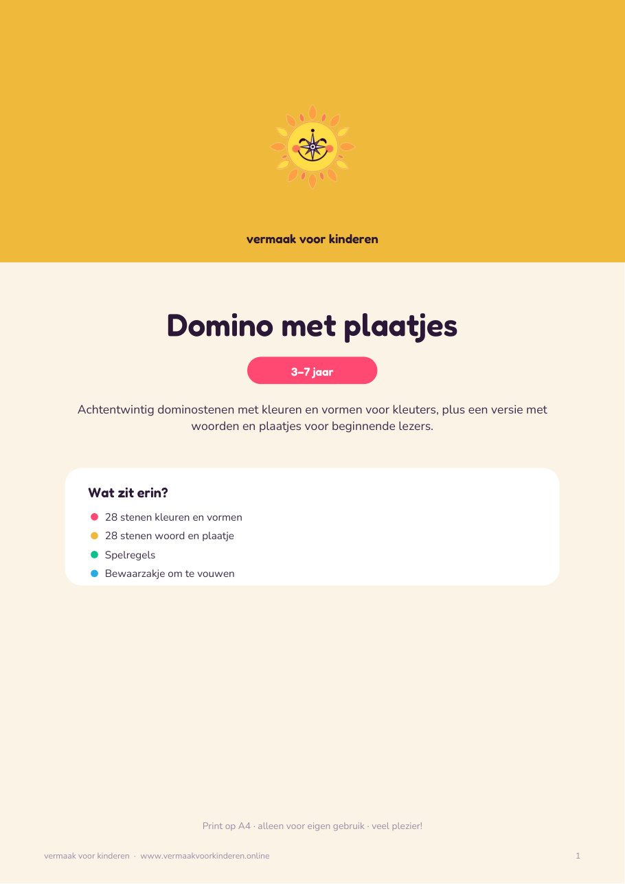 Cover van Domino met plaatjes