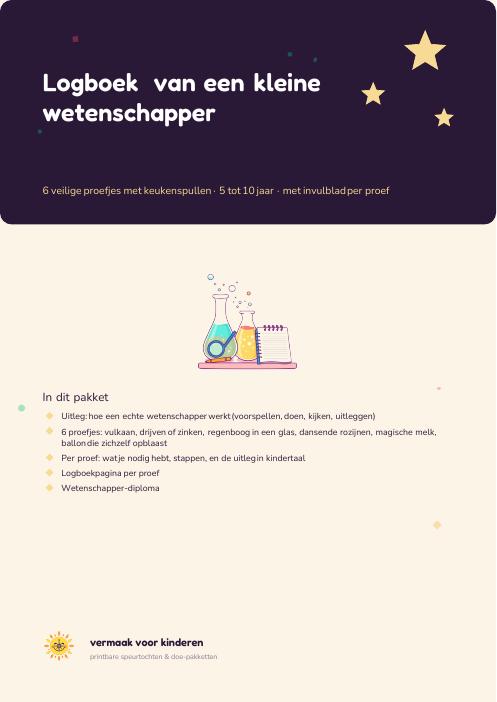 Cover van Wetenschapper logboek