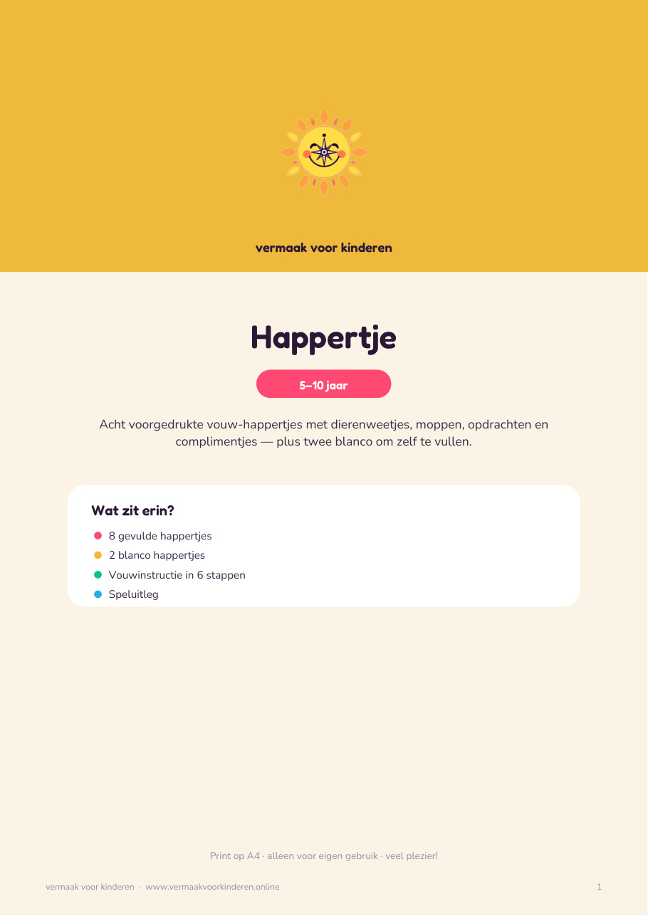 Cover van Happertje