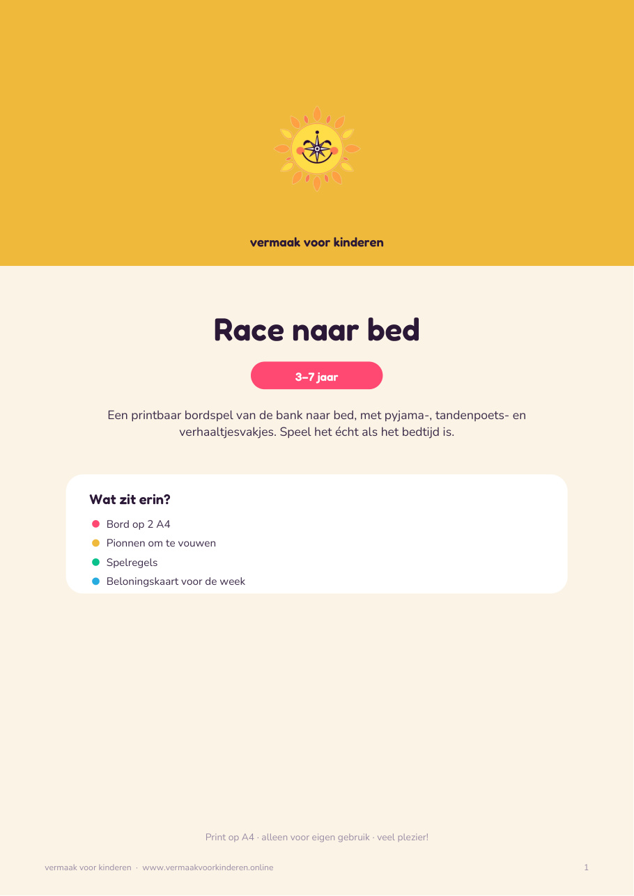 Cover van Race naar bed