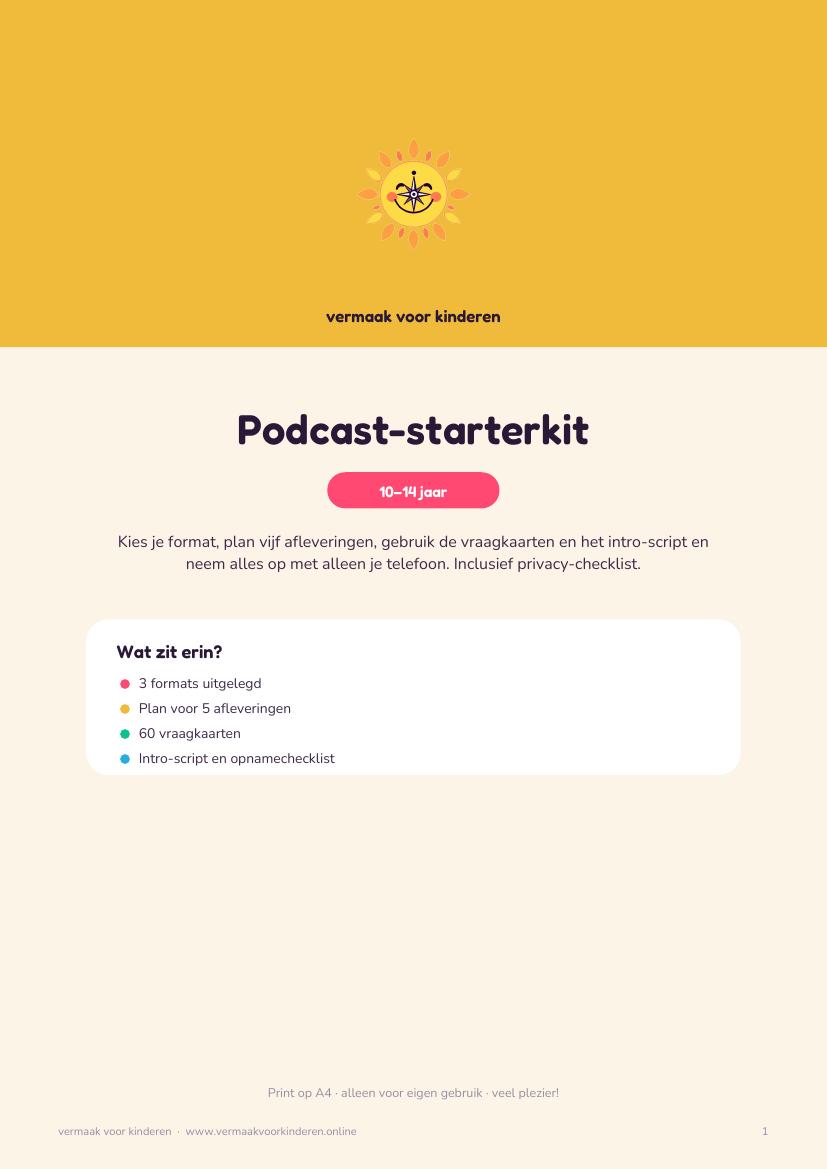 Cover van Podcast-starterkit