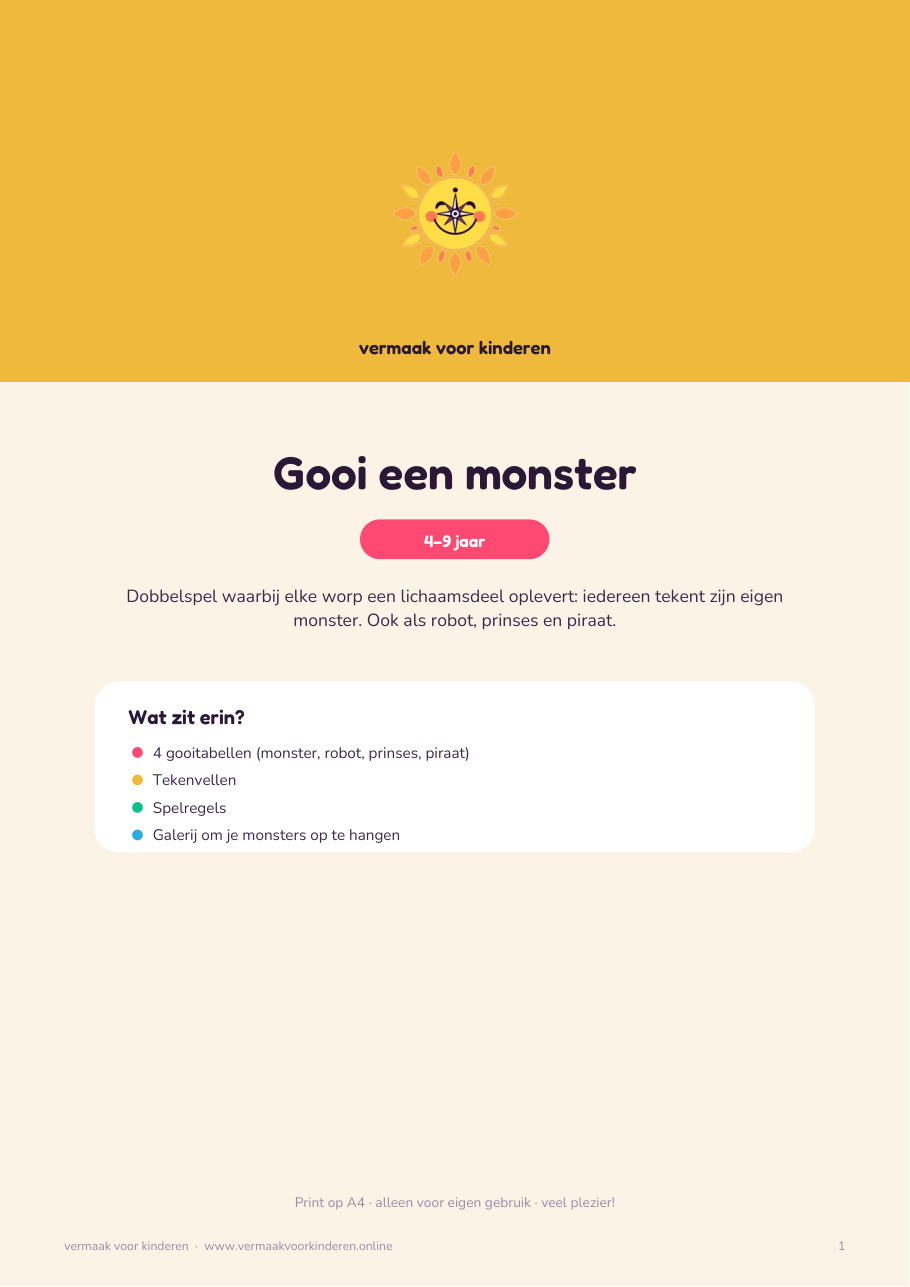 Cover van Gooi een monster