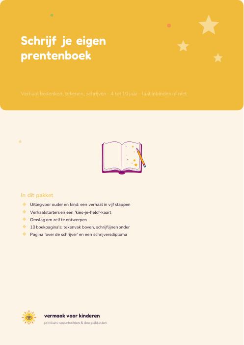 Cover van Schrijf je eigen prentenboek