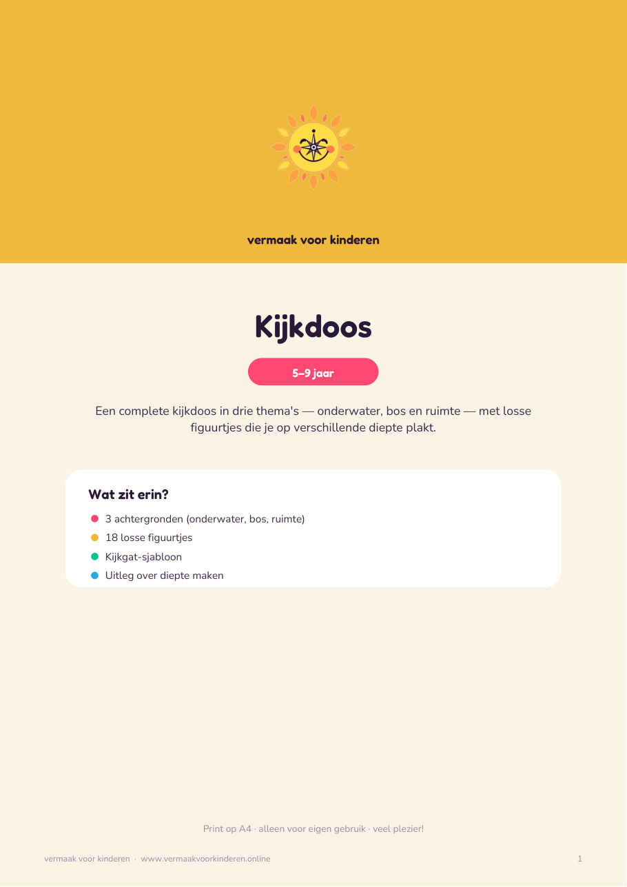 Cover van Kijkdoos