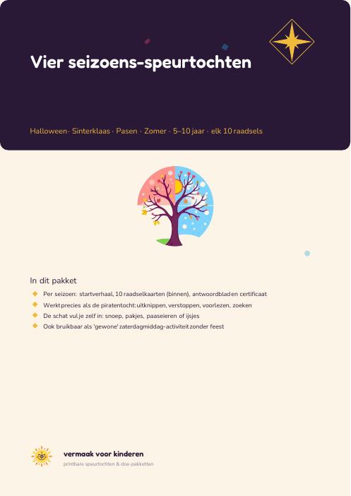 Cover van Speurtochten — 4 seizoensedities